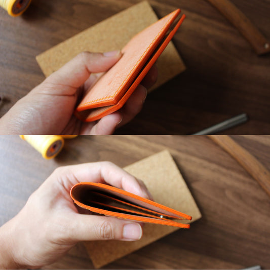 Fold 08 皮革銀包細節 - Hato Leather