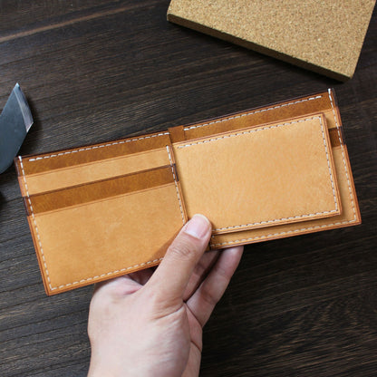 客製化六卡三摺皮革銀包 6-Card Flip Wallet - Hato Leather