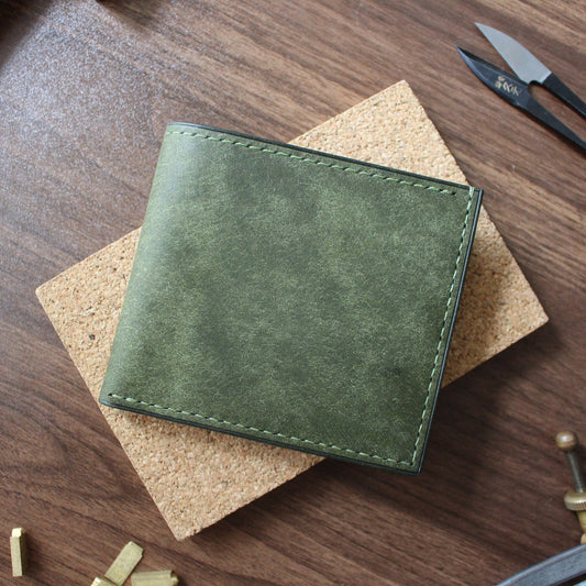 客製化皮革三摺相位銀包 Custom Leather 8-Card Wallet - Hato Leather