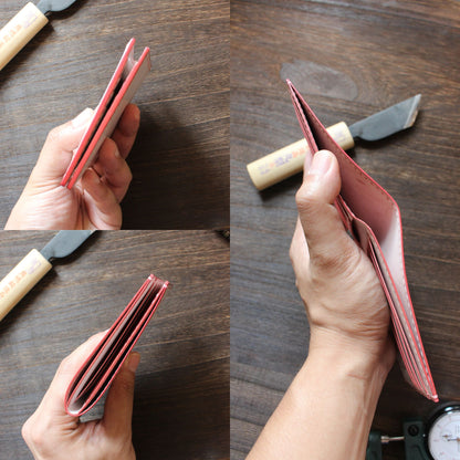 客製化皮革八卡銀包 Custom Leather 8-Card Wallet - Hato Leather
