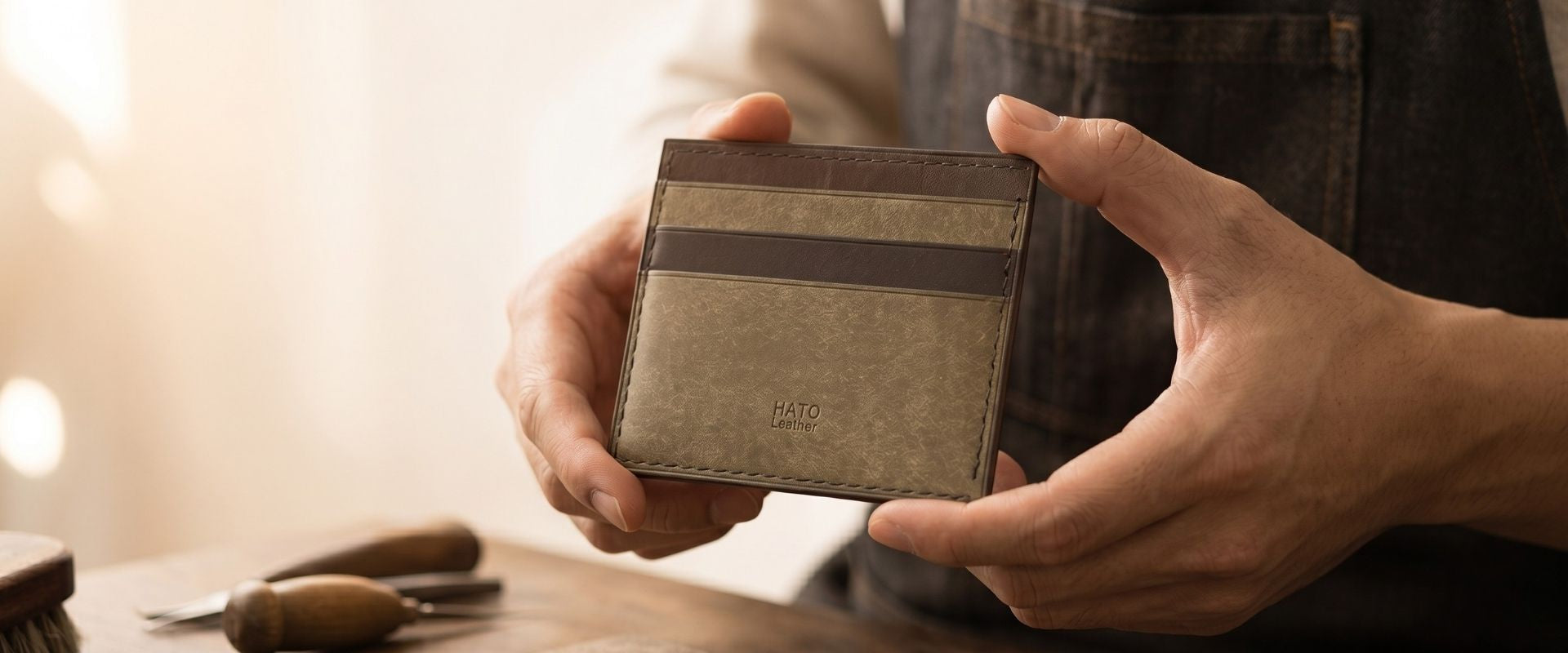 HATO Leather 香港禮物，皮革訂製手作店