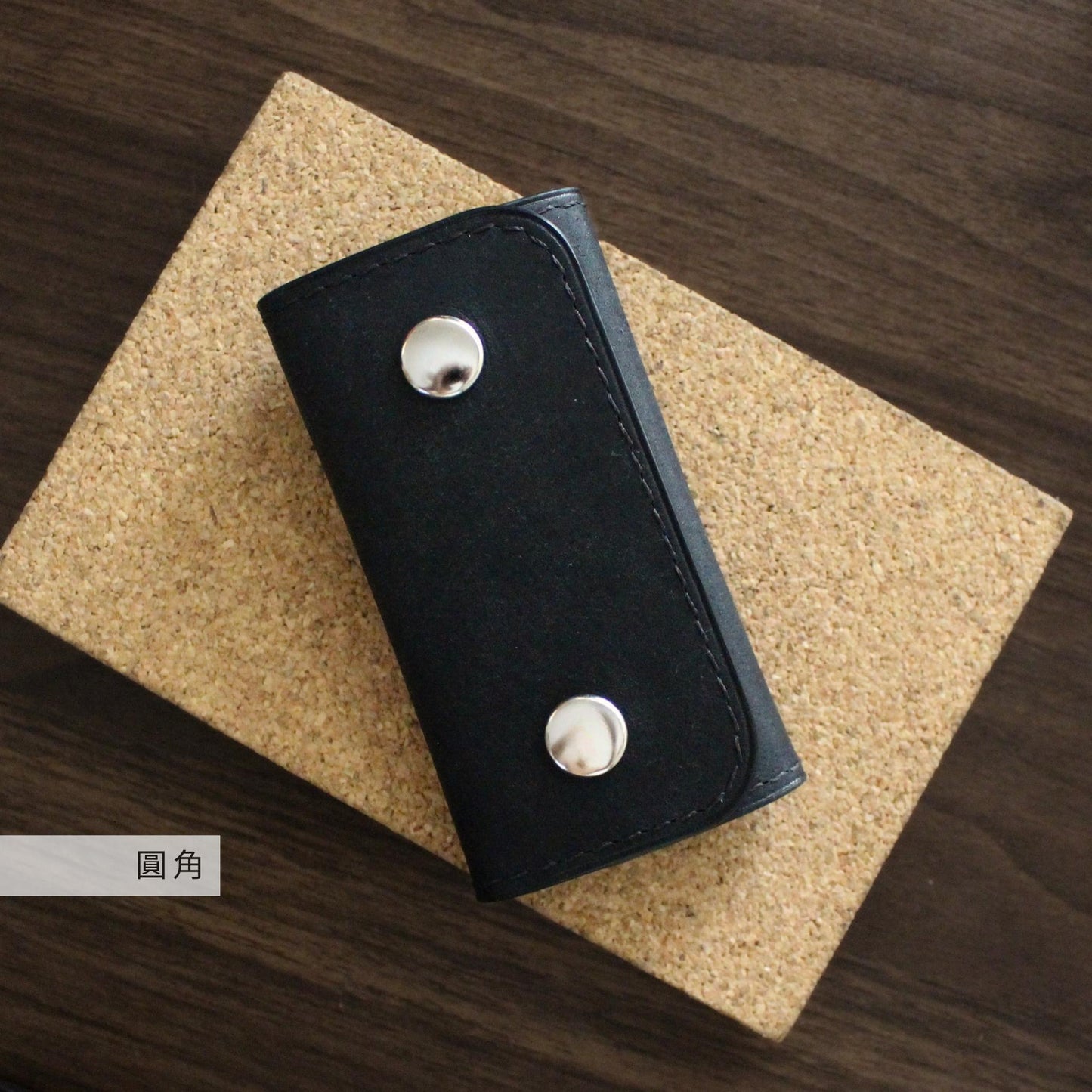 HATO Leather 真皮黑色鎖匙包