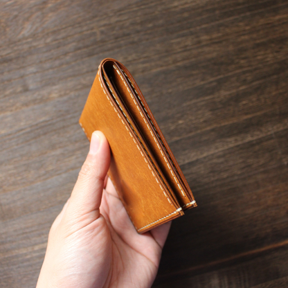 客製化皮革六卡銀包 Custom Leather 6-Card Wallet - Hato Leather4